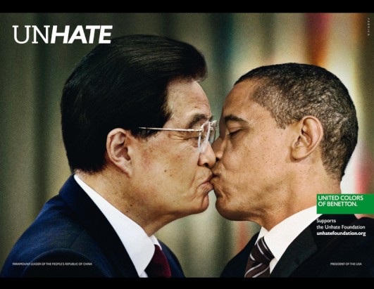 Benetton's Unhate Ad Campaign Related Connections ABC News on FaceBook