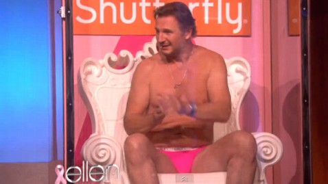 Nearly Naked Liam Neeson Gets Soaked For Breast Cancer 69012 Hot Sex