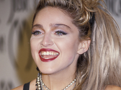 Madonna, for instance, has facial features that could almost be considered 