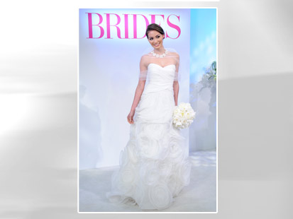 Wedding Dresses Trend 3D Florals Designer Monique Lhuillier