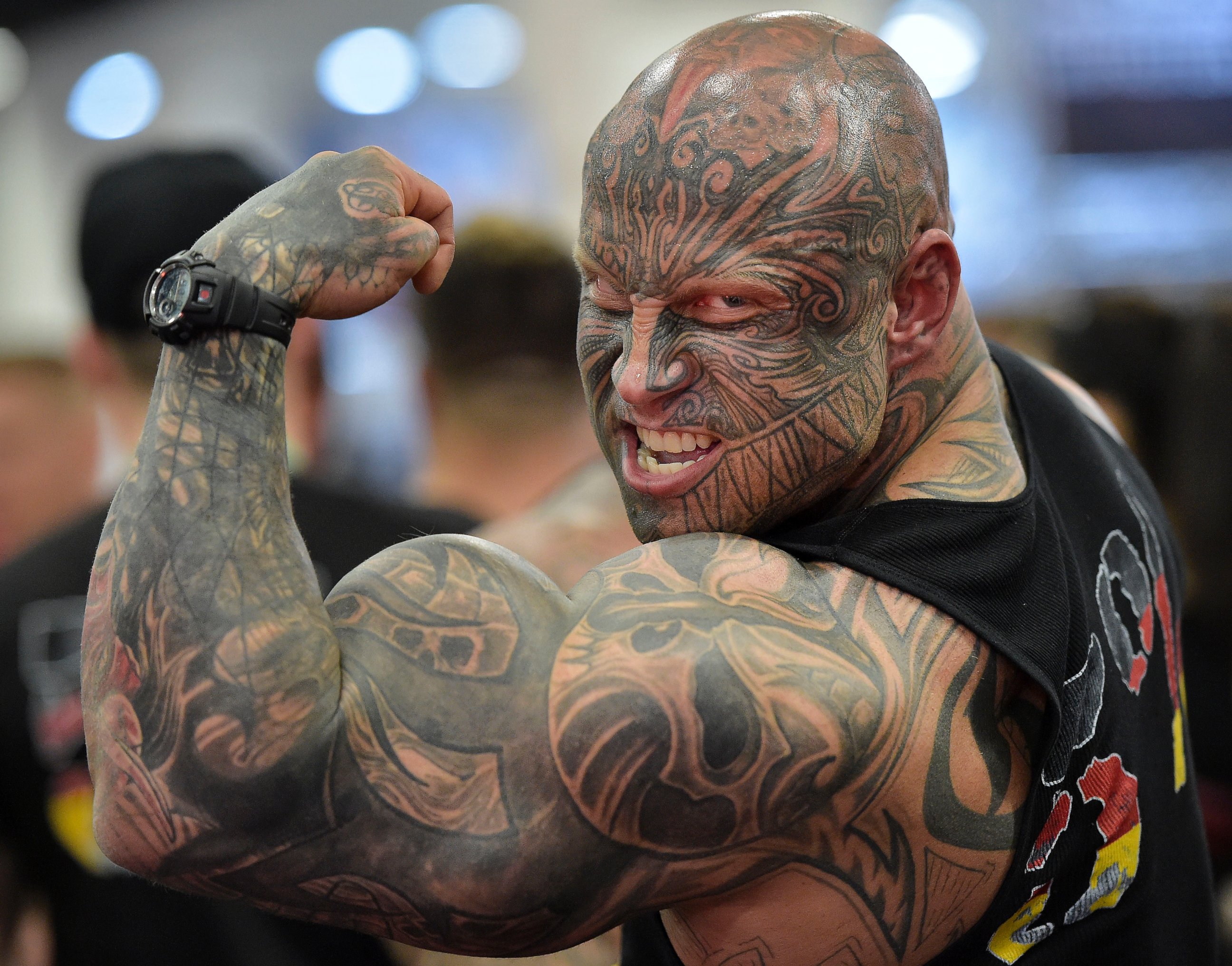  FIBO Power, a bodybuilding fair in Cologne, Germany, April 9, 2015