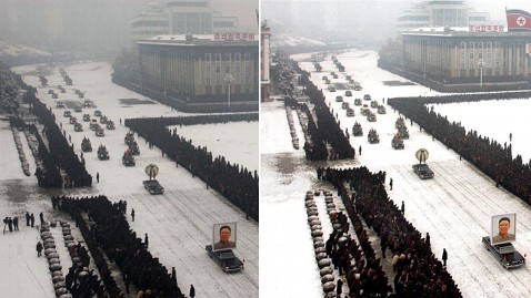 ap kim jong funeral jp 111229 wblog North Korea Restores Order to Kim Funeral With Photoshop
