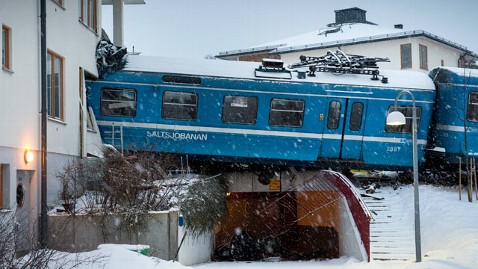 ap sweden train crash dm 130115 wblog Cleaning Woman Crashes Train Into Building