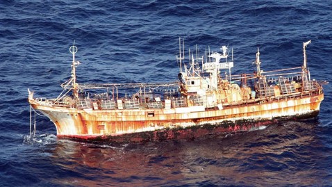 US Coast Guard Sinks Japanese Ghost Ship - ABC News
