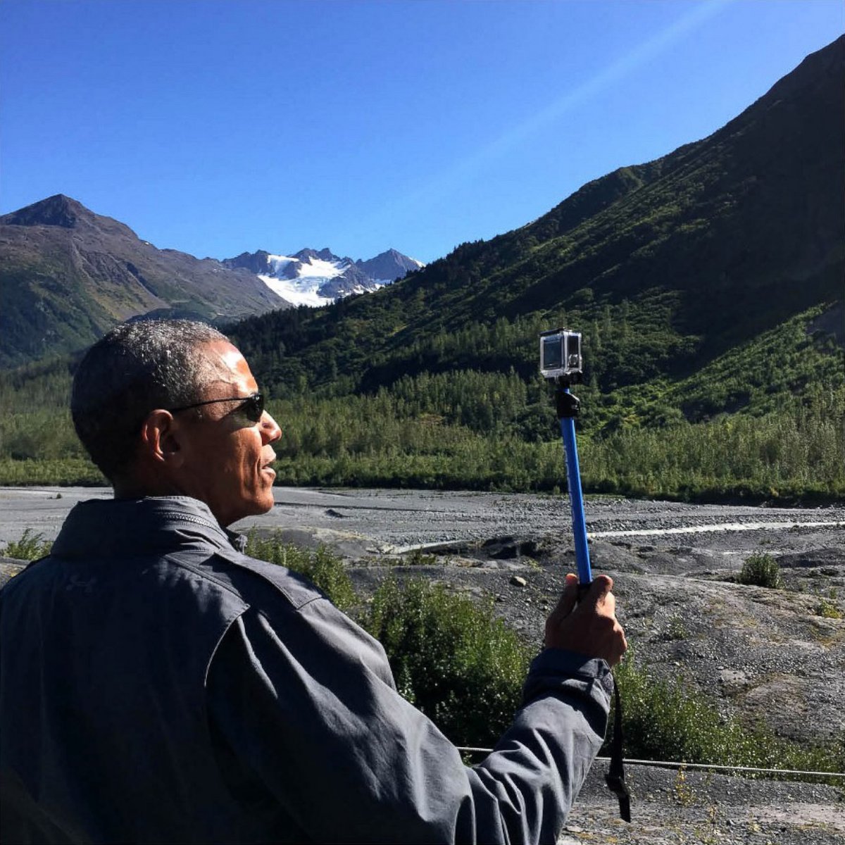 Image result for obama alaska selfie