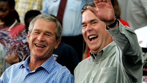 gty george jeb bush nt 130424 wblog George W. Bush Tells Jeb to Run, Says Jeb vs. Hillary Would Make Fantastic Photo