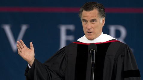 Romney urges grads to honor family commitments