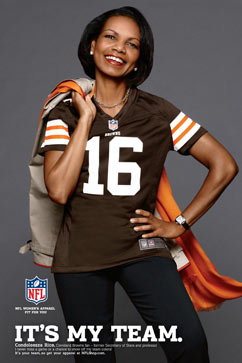 Condoleezza Rice Makes Modeling Debut in NFL Jersey - ABC News