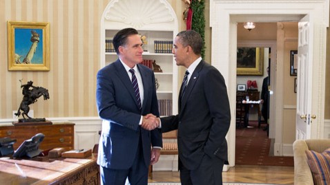 ht obama romney meeting wy 121129 wblog New Revelations From Obama/Romney Campaign on Immigration, Facebook and That Eastwood Speech