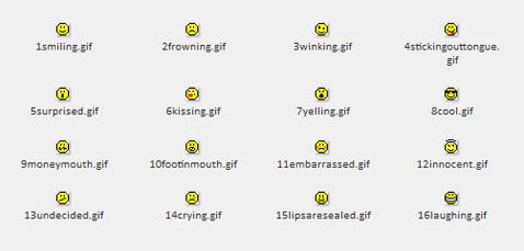 free emoticons for aol email