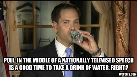 Marco Rubio Water Break