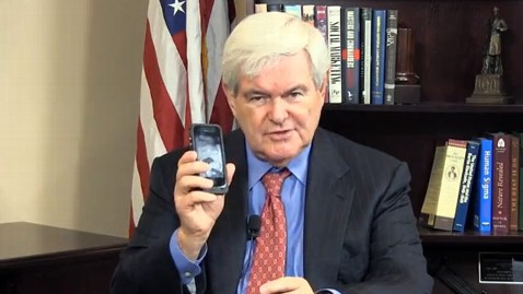 ht newt gingrich cellphone jef 130513 wblog Newt Gingrich Wants to Rename the Cell Phone 