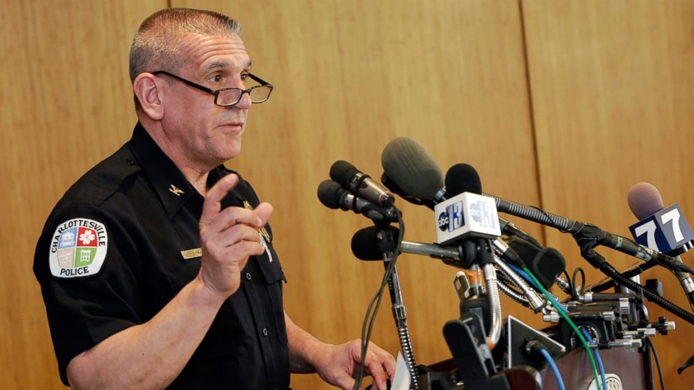 PHOTO: Charlottesville Police Chief Timothy Longo speaks during a news conference on March 23, 2015, in Charlottesville, Virginia.