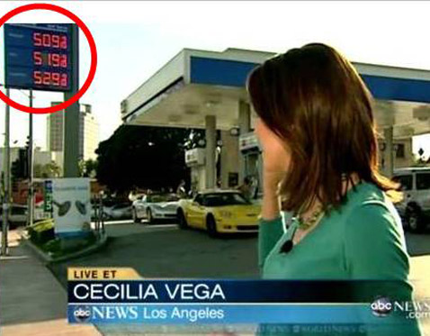 abc gas price 2 ll 120222 wblog Price Shock: Watch Cost of Gas Jump 10 Cents During ABCs World News Broadcast