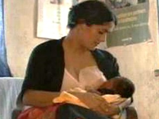 Hayek Breastfeeding