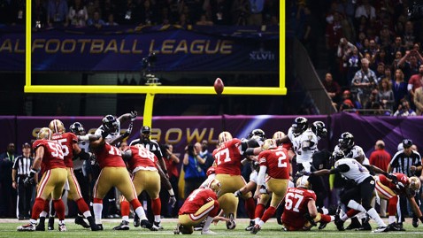 gty field goal kb 130203 wblog Super Bowl XLVII Live: Score, Commercials and More