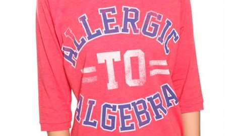 ht allergic to algebra dm 110912 wblog Forever 21s Allergic to Algebra Shirt Draws Criticism