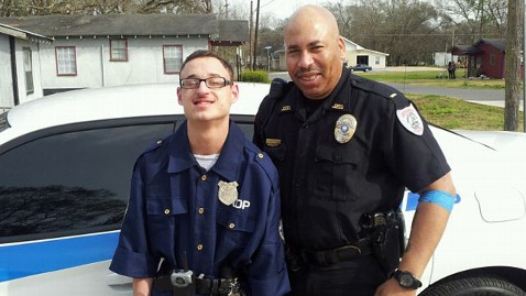 ht blaize with officer mike dm 130124 wblog Louisiana Police Officer Makes Mentally Disabled Teens Dream Come True