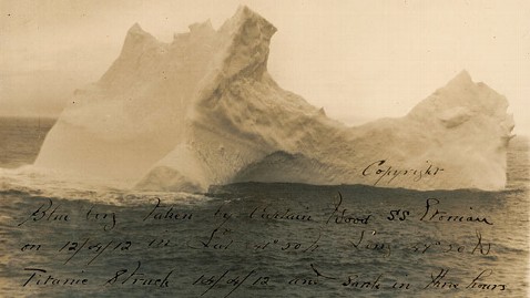 Zeg opzij Waterig Nieuwheid Photo of Iceberg That Sank the Titanic Up for Sale - ABC News