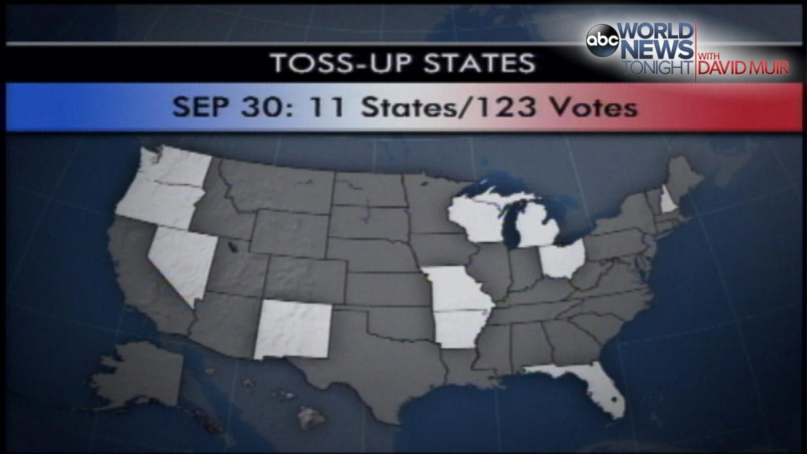 2000 - 15 Days: ABC News Gore vs. Bush Polling a 'Toss-Up'