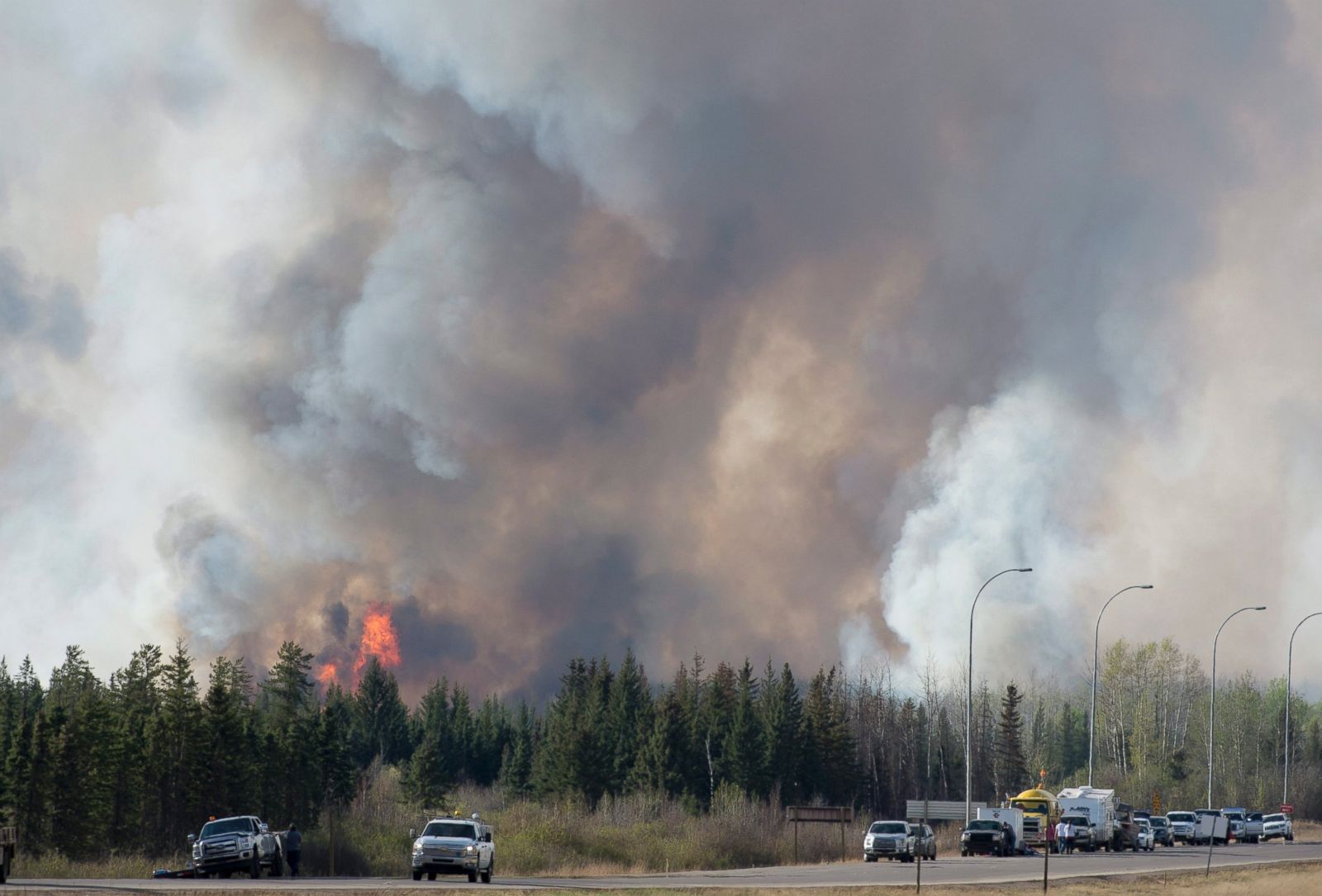 Wildfire Forced Evacuation of Fort McMurray, Canada Photos ABC News