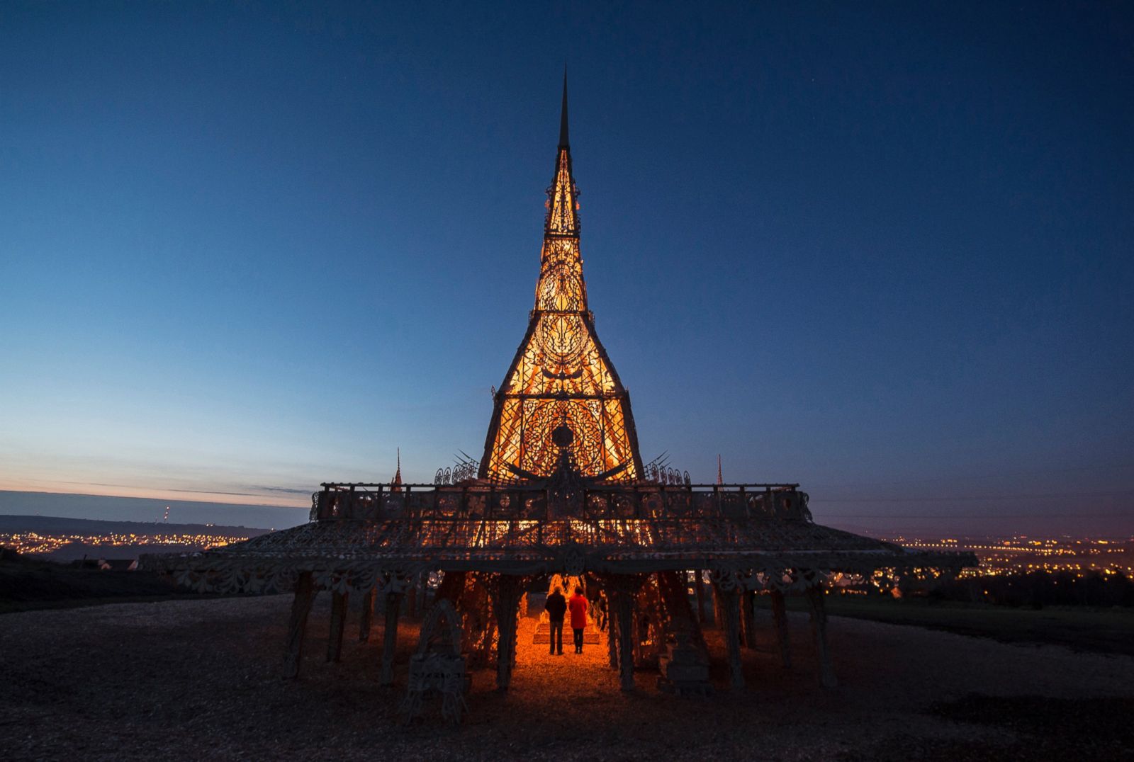 Burning Man Artist Builds "Temple" in Northern Ireland Photos ABC News