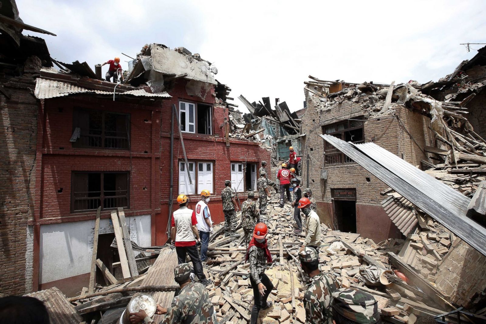 Tragic Earthquake Devastation In Nepal Photos Abc News
