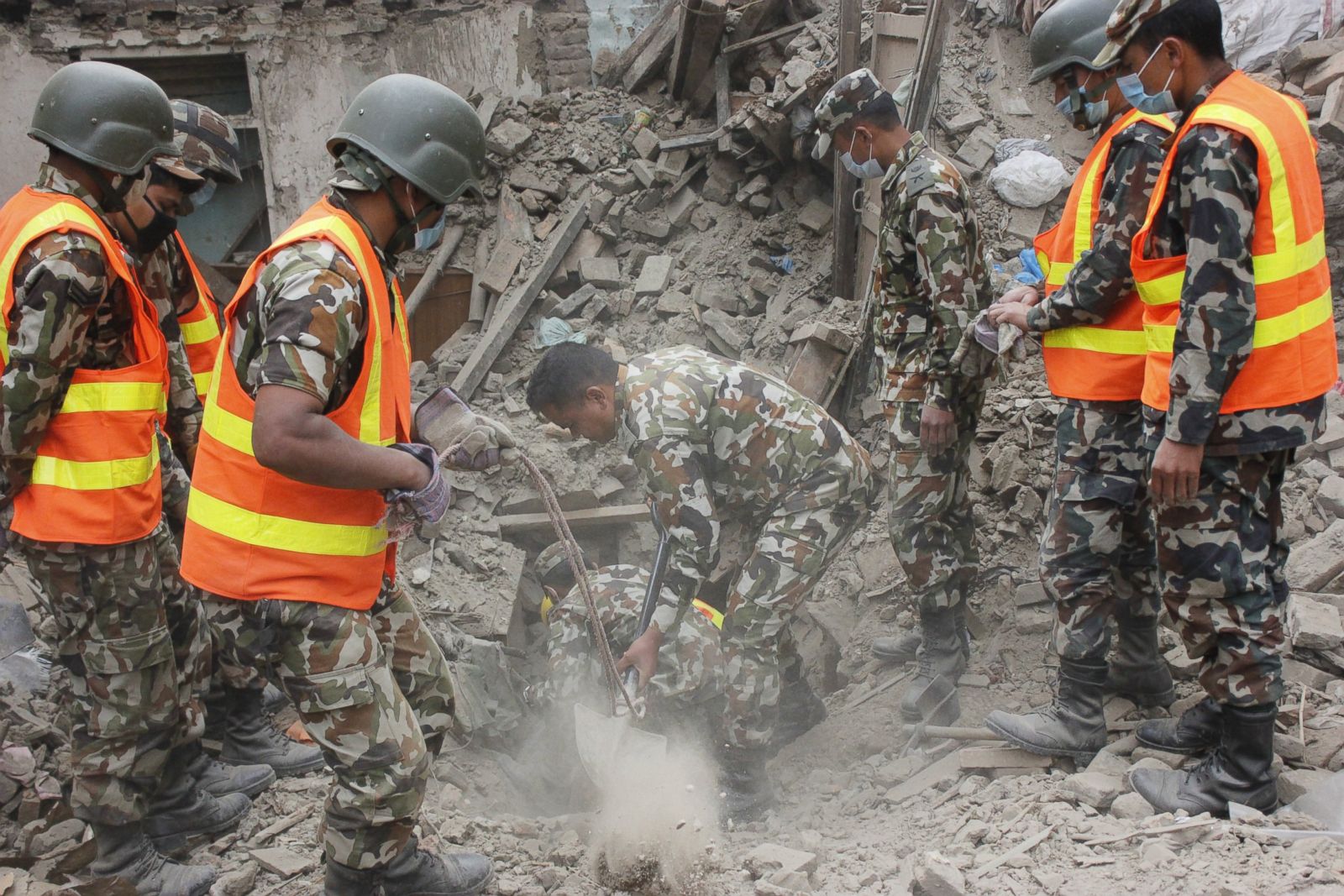 Tragic Earthquake Devastation In Nepal Photos Abc News