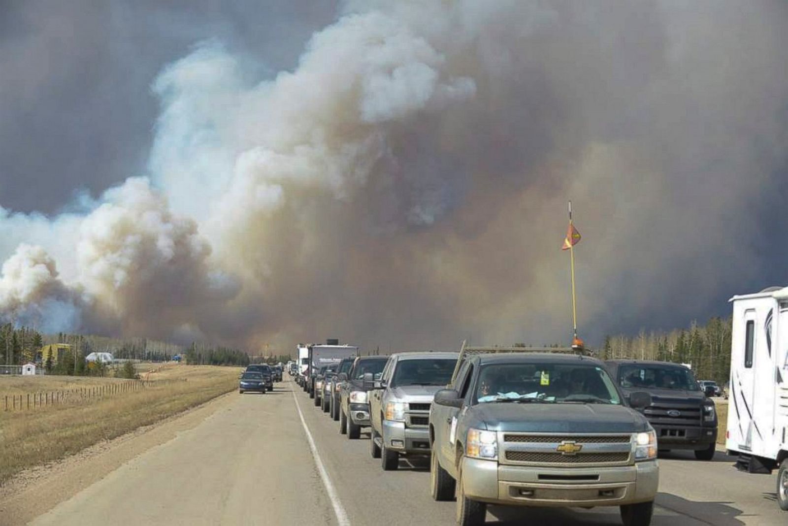 Wildfire Forced Evacuation of Fort McMurray, Canada Photos ABC News