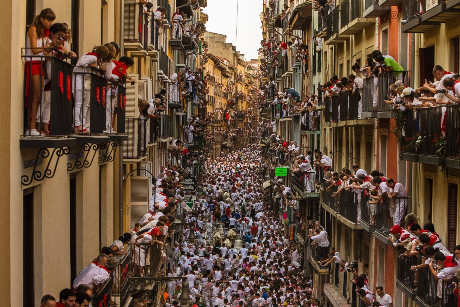 San Fermin Festival's Running of the Bulls in Pamplona Photos | Image ...