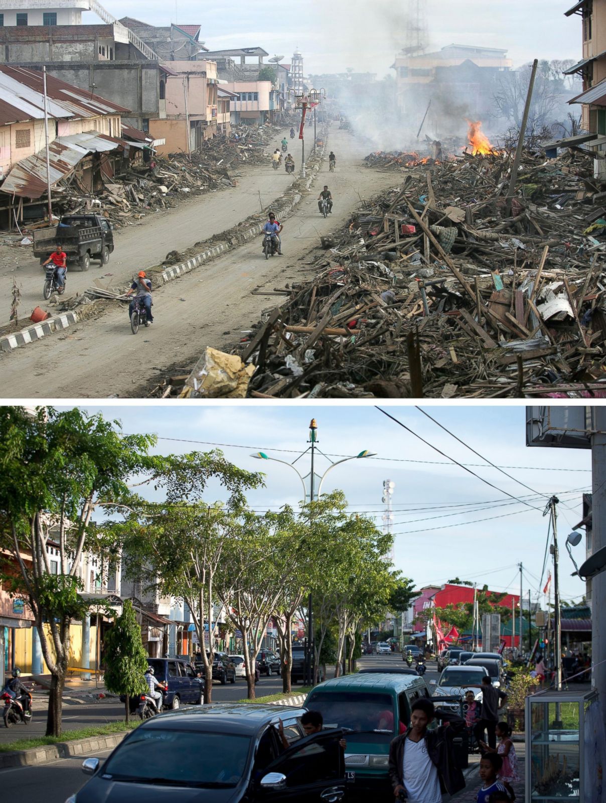 Before/After Images Of Indonesian Tsunami: 10 Years Later Photos - ABC News