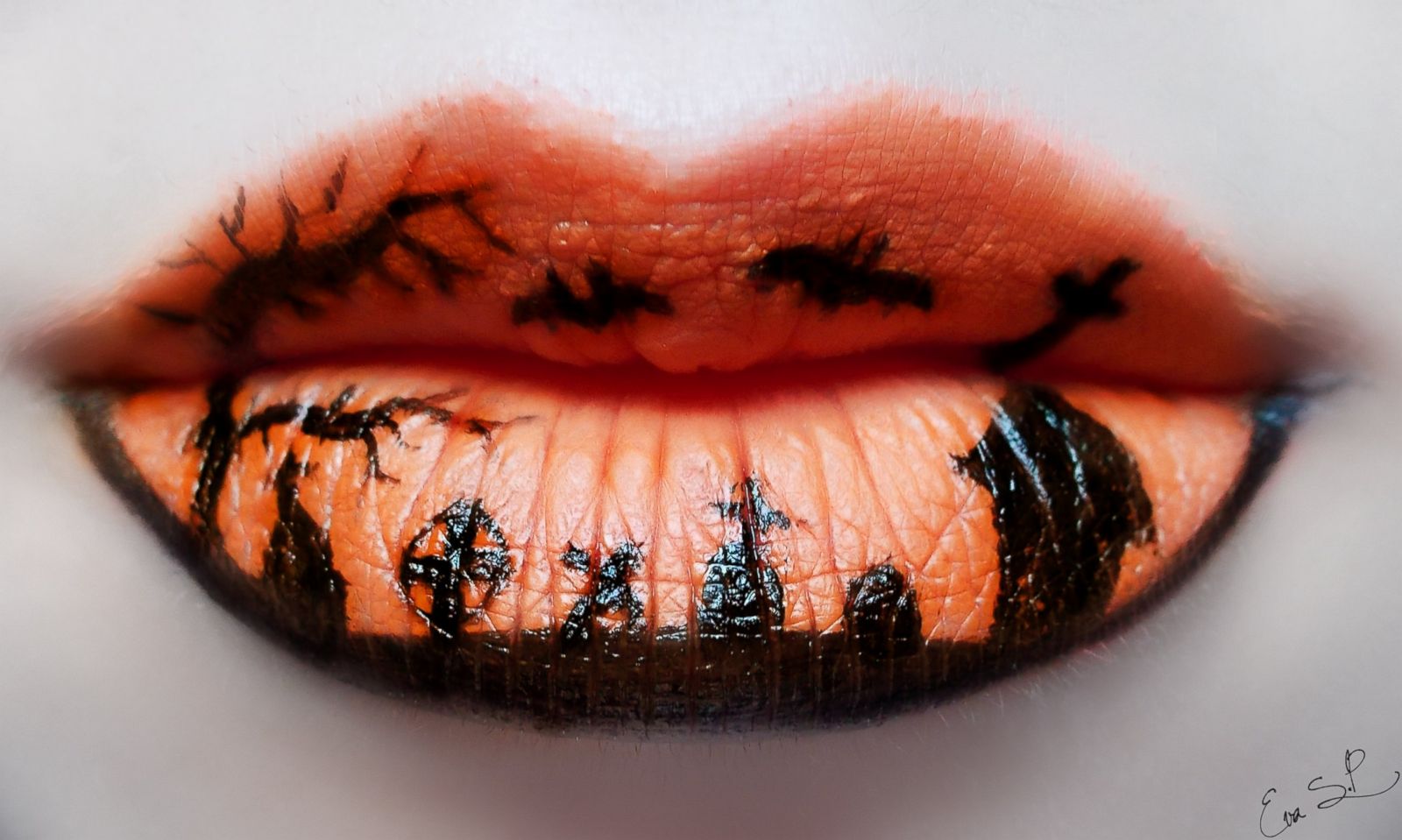 Painted Lips Bring Halloween To Life Photos ABC News