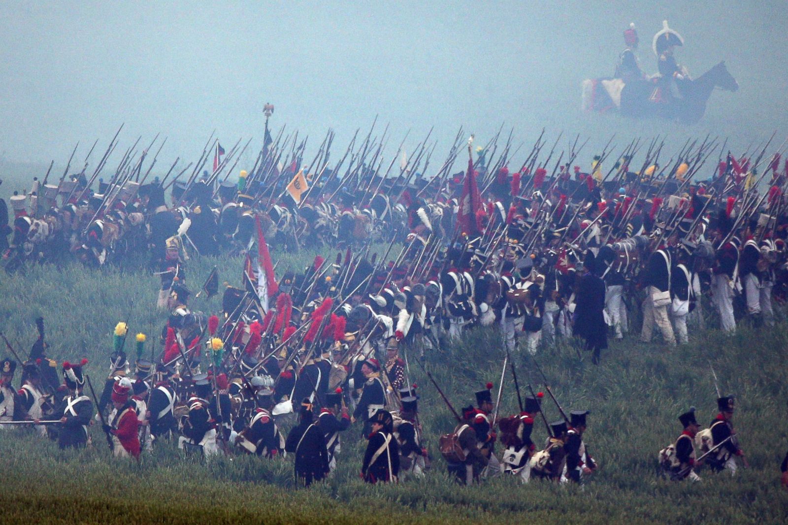 Thousands Reenact Battle of Waterloo on 200th Anniversary Photos