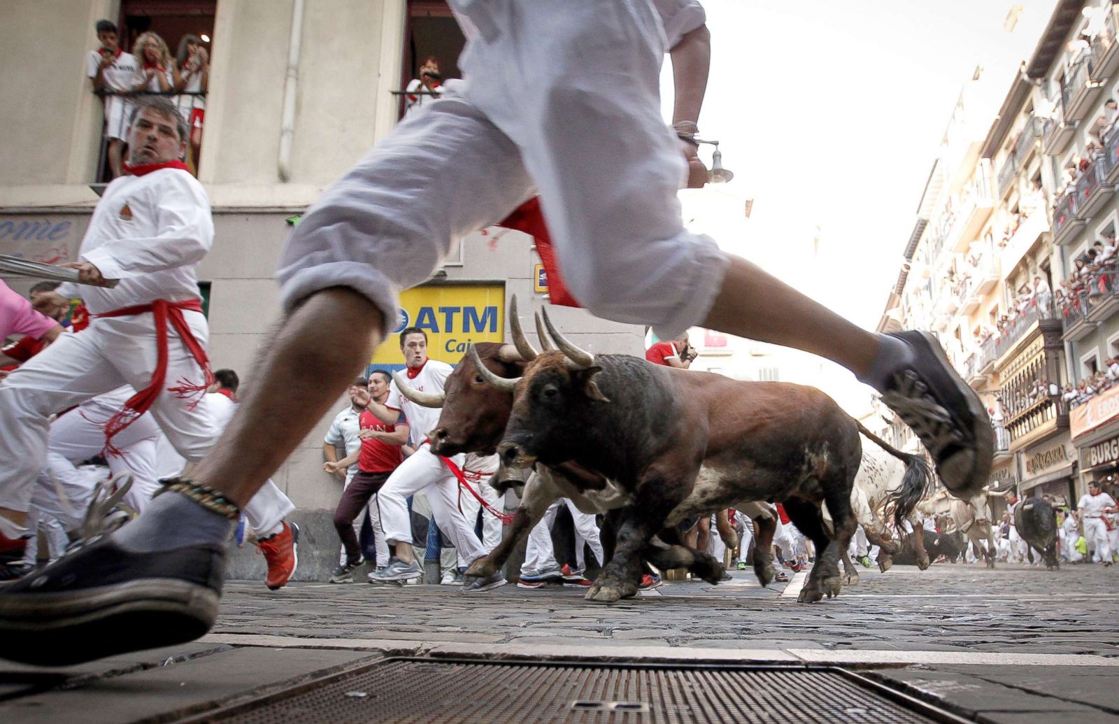 Running of the bulls in Pamplona Photos ABC News