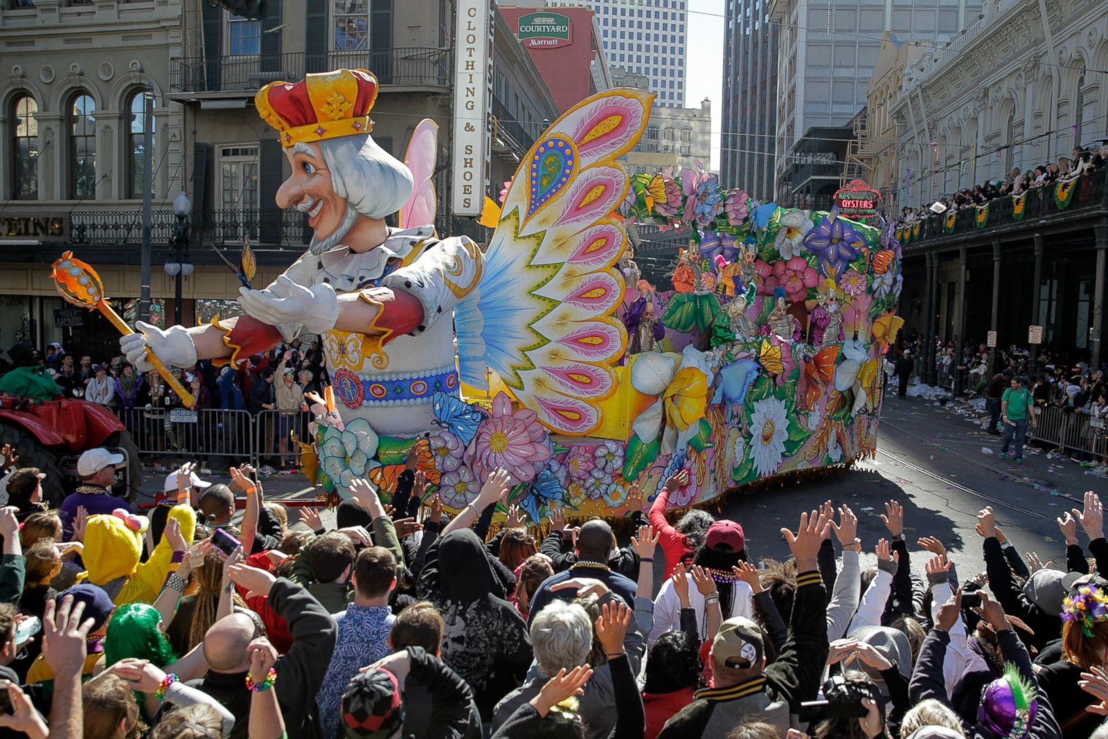 mardi gras dad dancing