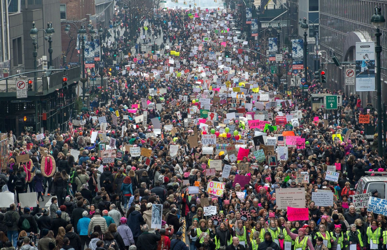 Women March Against Trump Photos ABC News