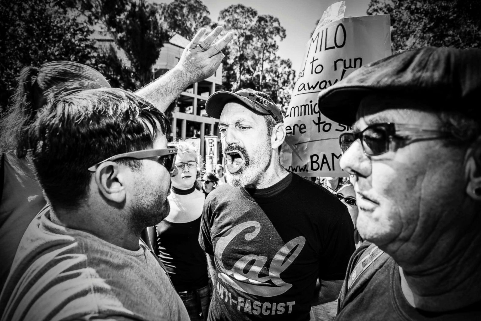 Protesters clash at UC-Berkeley Photos - ABC News