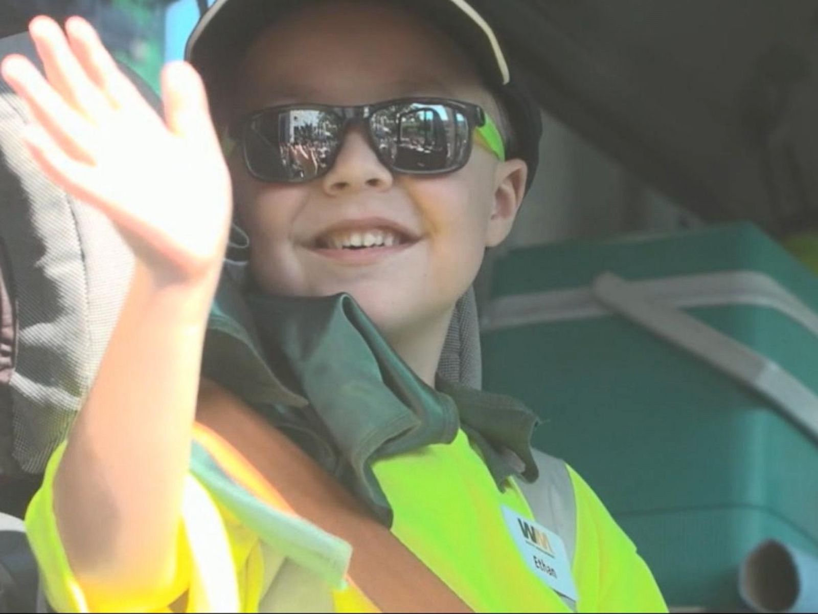 Make-A-Wish Foundation Fulfills Little Boy's Dream to Be a Garbage Man