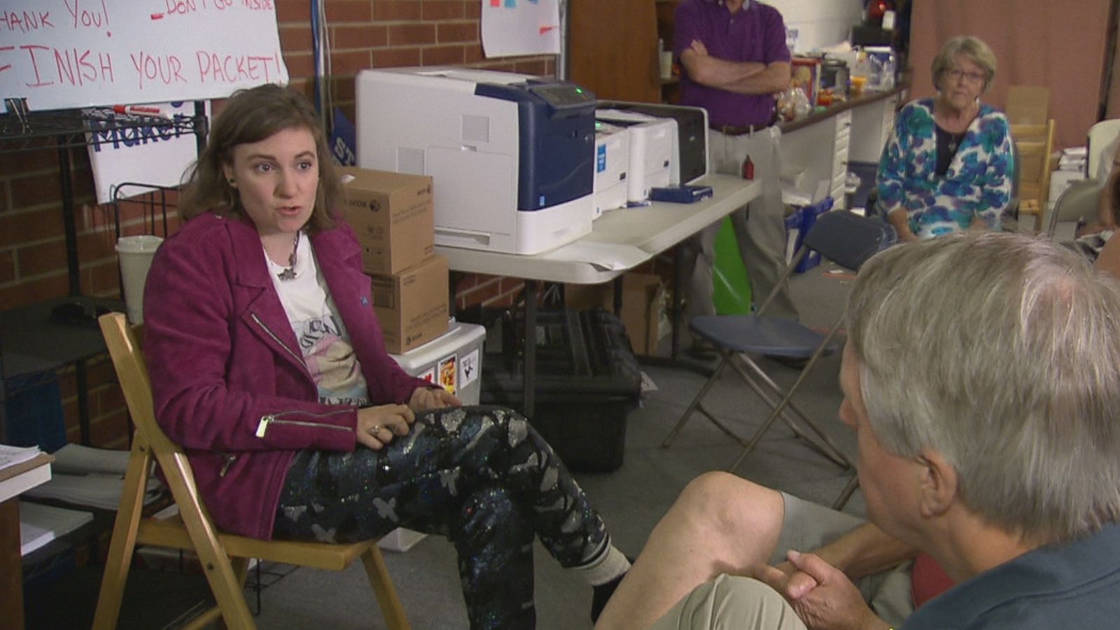 Lena Dunham Campaigns for Clinton Amidst Email Controversy